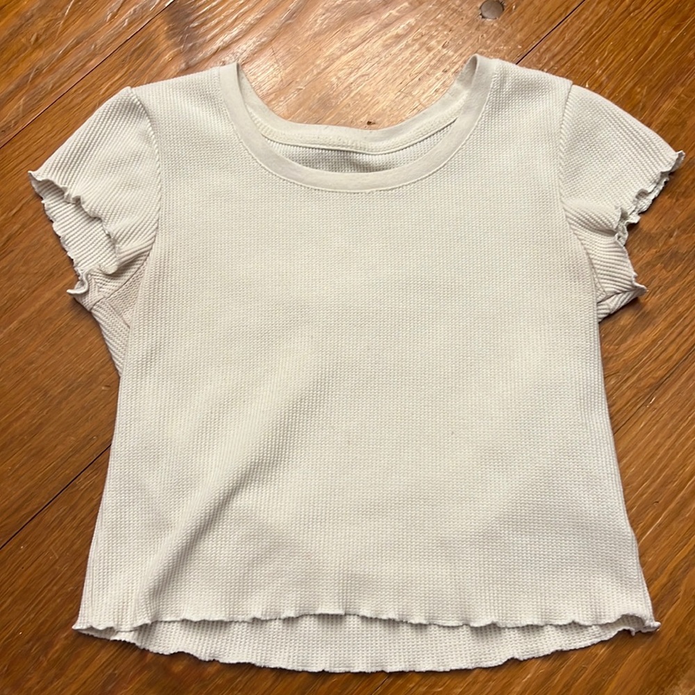 White Cropped GAP Baby Tee